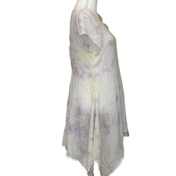 Aratta Silent Journey dress/tunic, white, small, vacation, asymmetric, breezy - Picture 3 of 7